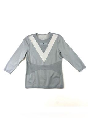 Stella McCartney Adidas grey Collab 3/4 Sleeve Sport Top XS